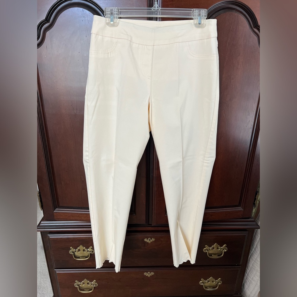 Pale Yellow (Cream) Ankle Pants